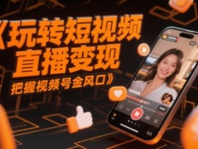 玩转短视频直播变现,把握视频号金风口