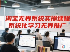 淘宝无界系统实操课程,系统化学习无界推广