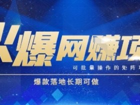 火爆全自动搬砖项目,可批量矩阵操作,爆款落地长期可做【揭秘】