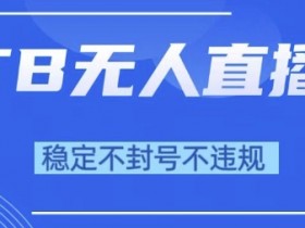 2025年TB无人直播带货10.0,全新技术,不违规,不封号,纯小白操作,日入1k【揭秘】