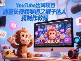 YouTube出海项目,油管长视频赛道之猴子达人秀制作教程