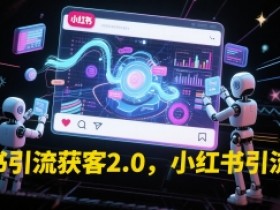 小红书引流获客2.0,小红书引流教程