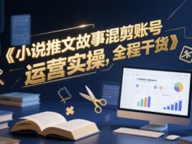小说推文故事混剪账号运营实操,全程干货