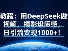 保姆级教程:用DeepSeek做爆款鸟视频,摄影级质感,日引流变现多张