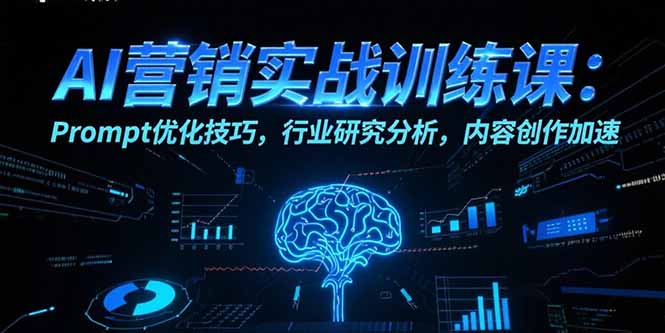 (15465期)AI营销实战训练课:Prompt优化技巧,行业研究分析,内容创作加速
