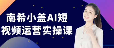新媒体运营南希小盖AI短视频运营实操课