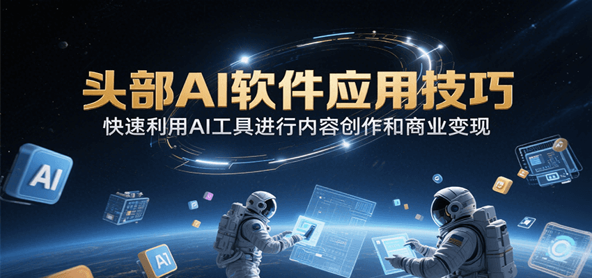 图片[1]-头部AI软件应用技巧，快速利用AI工具进行内容创作和商业变现