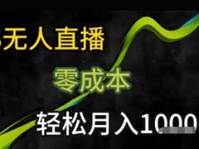 KS无人直播25年最新玩法,只需一部手机,轻松月入1W+【揭秘】