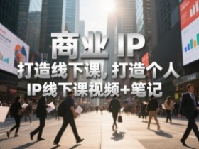 商业IP打造线下课,打造个人 IP线下课视频+笔记
