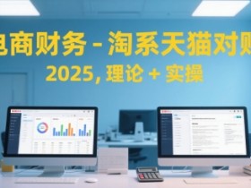 电商财务-淘系天猫对账2025,理论+实操