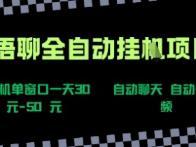 语聊自动视频自动聊天项目全新玩法,单机单窗口一天30-50+,新手看完直接上手【揭秘】