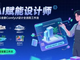 AI赋能设计师, 2025全新comfyui设计全流程工作流 ,室内-建筑-景观-美术,零基础直接上手