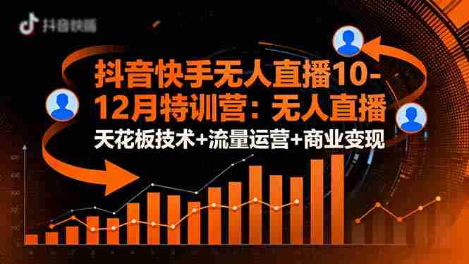 (16372期)抖音快手无人直播10-12月特训营:无人直播天花板技术+流量运营+商业变现
