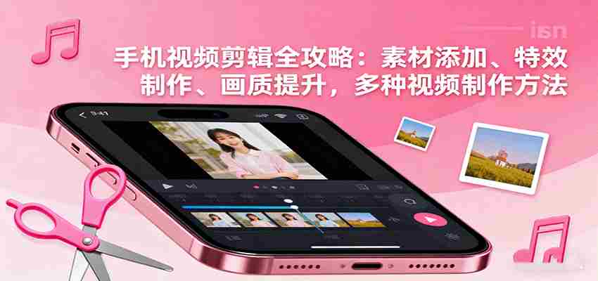 图片[1]-手机视频剪辑全攻略：素材添加、特效制作、画质提升，多种视频制作方法