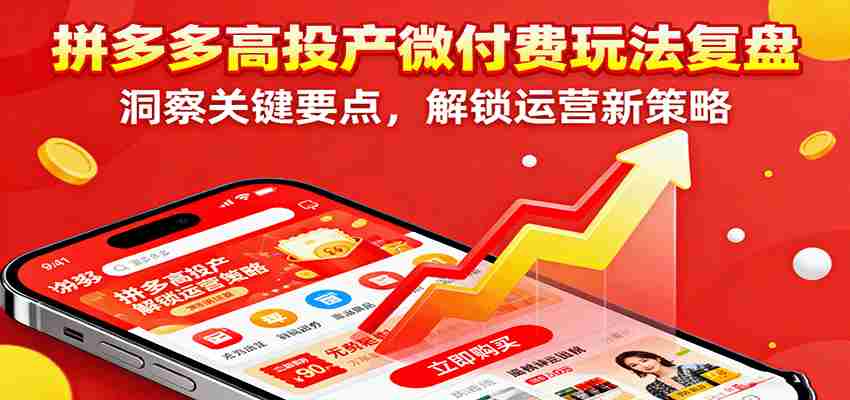 图片[1]-拼多多高投产微付费玩法复盘，洞察关键要点，解锁运营新策略