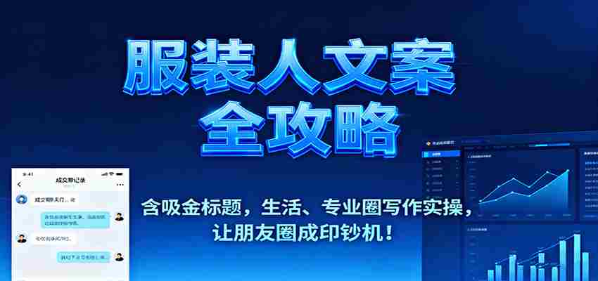 图片[1]-服装人文案全攻略，含吸金标题，生活、专业圈写作实操，让朋友圈成印钞机！