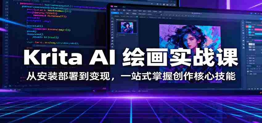 图片[1]-Krita AI 绘画实战课：从安装部署到变现，一站式掌握创作核心技能
