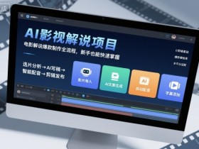 AI影视解说项目,电影解说爆款制作全流程,新手也能快速掌握