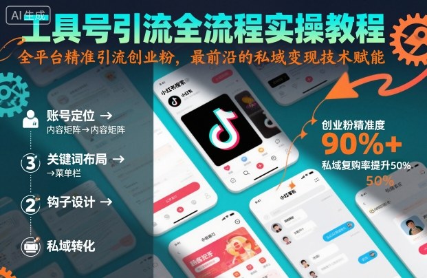 工具号引流全流程保姆级实操教程,全平台精准引流创业粉,最前沿的私域变现技术赋能 -1 工具号引流全流程保姆级实操教程,全平台精准引流创业粉,最前沿的私域变现技术赋能 -1