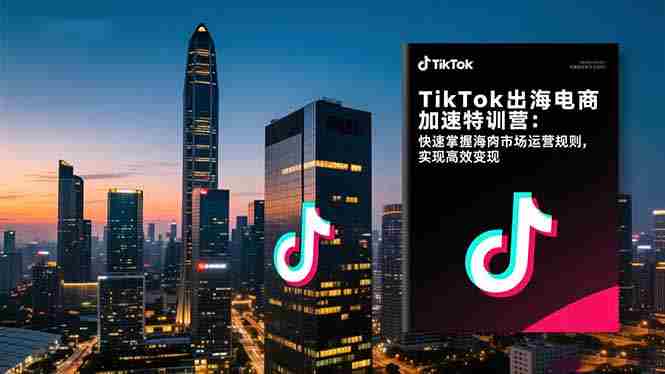 (16535期)TikTok出海电商加速特训营:快速掌握海外市场运营规则,实现高效变现