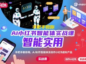 AI小红书智能体实战课,手把手教你用AI制作智能体及创作小红书虚拟产品,提效+内容商业化