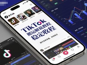 TikTok搬运解说教程,稳定收益,操作简单易懂,批量可做,持续稳定