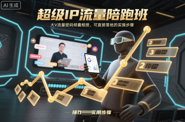 超级IP流量陪跑班,大V流量密码倾囊相授,可直接落地的实操步骤 -1 超级IP流量陪跑班,大V流量密码倾囊相授,可直接落地的实操步骤 -1