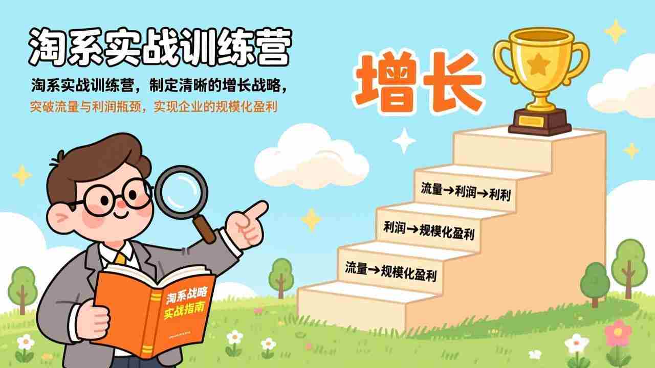(17325期)淘系实战训练营(更新),制定清晰的增长战略,突破流量与利润瓶颈,实现企业的规模化盈利