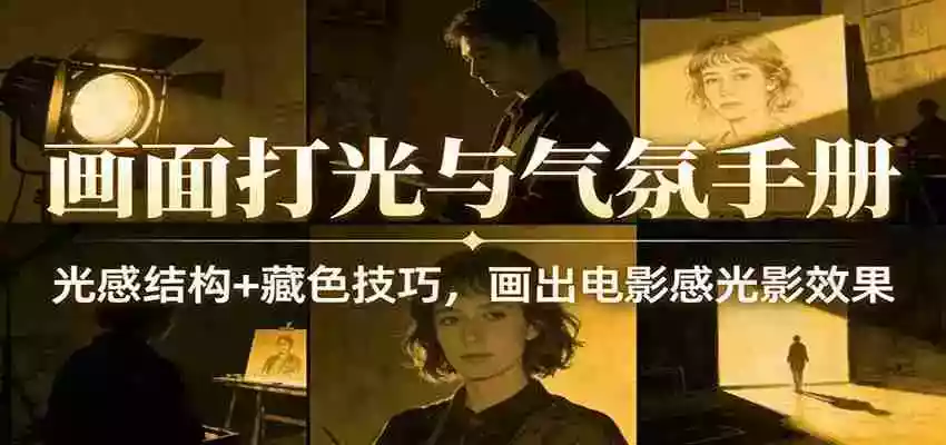 画面打光与气氛手册:光感结构+藏色技巧,画出电影感光影效果