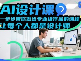 AI设计课,一步步带你做出专业级作品的课程,让每个人都是设计师