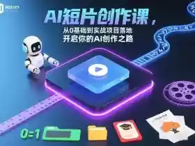 AI短片创作课,从0基础到实战项目落地,开启你的AI创作之路(更新)