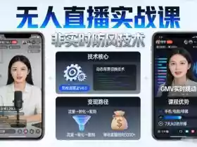 宝子哥无人直播实战课,非实时防风技术,聚焦抖音快手等平台直播带货,轻松开启直播变现之路(更新2026)