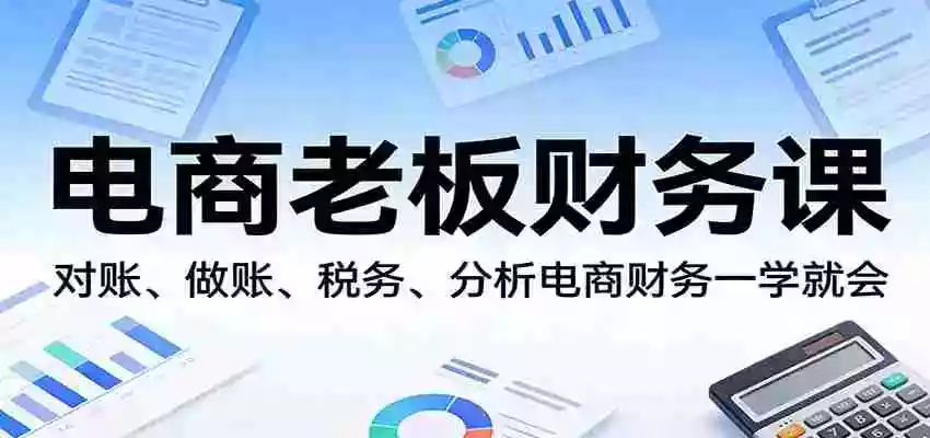 电商老板财务课:对账、做账、税务、分析电商财务一学就会