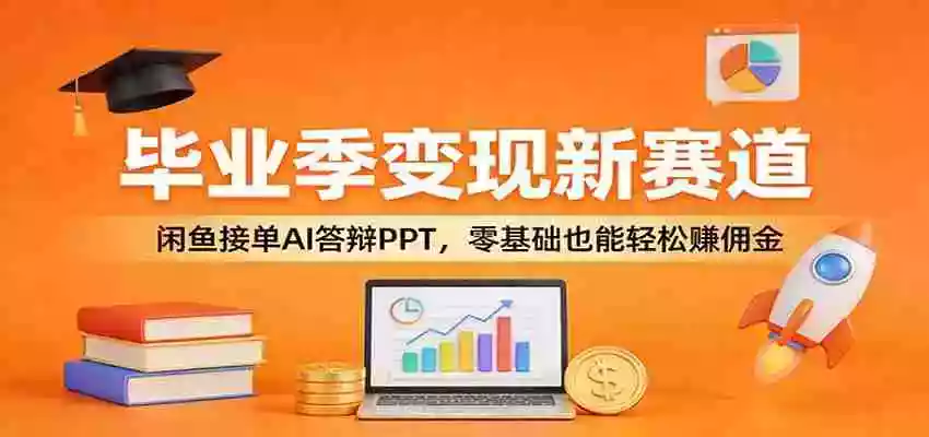毕业季变现新赛道:闲鱼接单AI答辩PPT,零基础也能轻松赚佣金