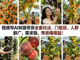 视频号AI树苗带货全套玩法,门槛低、人群广、需求稳,带货嘎嘎猛!