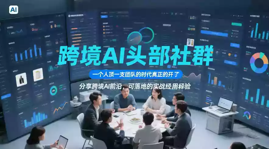 跨境AI头部社群,一个人顶一支团队的时代真正的开始了,分享跨境AI前沿,可落地的实战经验(更新5月23日)