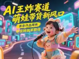 AI王炸赛道,萌娃带货新风口,条条作品爆单,带货转换率翻倍,核心逻辑拆解
