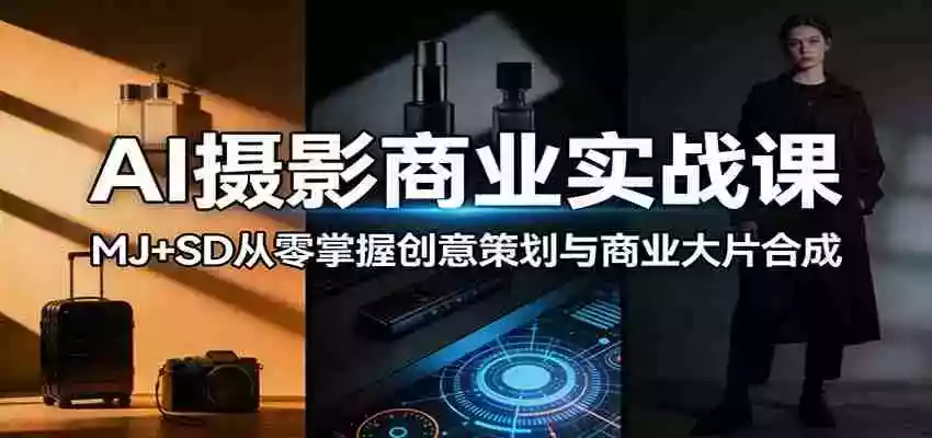 AI摄影商业实战课：MJ+SD从零掌握创意策划与商业大片合成