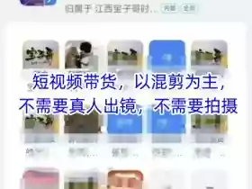 宝子哥头部团队短视频带货,以混剪为主,不需要真人出镜,不需要拍摄【更新26年3月】