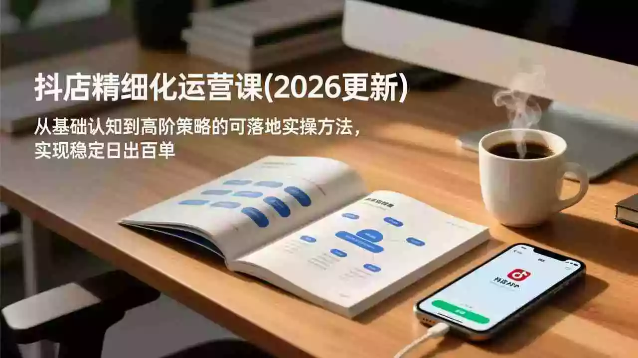 抖店精细化运营课(更新6月),从基础认知到高阶策略的可落地实操方法,实现稳定日出百单 抖店精细化运营课(更新6月),从基础认知到高阶策略的可落地实操方法,实现稳定日出百单