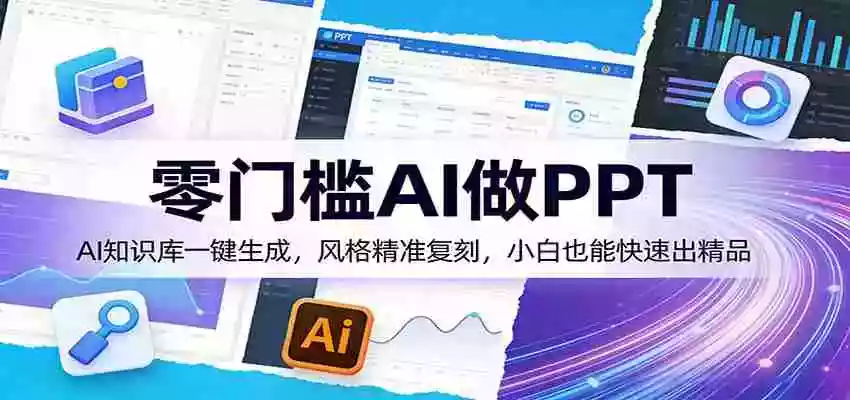 零门槛AI做PPT,AI知识库一键生成,风格精准复刻,小白也能快速出精品