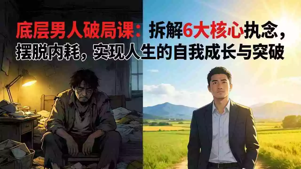 (17747期)付费文章:底层男人破局课:拆解 6 大核心执念,摆脱内耗,实现人生的自我成长与突破