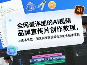 全网最详细的AI视频品牌宣传片创作教程,从脚本生成、图像制作到视频合成的全链条实操