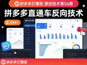 《拼多多打爆班》原创技术第56期,拼多多直通车反向技术