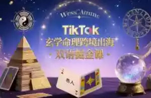 TikTok玄学命理跨境出海双语掘金课,手把手教你用命理知识精准直击海外用户痛点