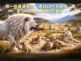 用一张普通图片,通过GPT写剧情,再用Seedance 2.0做动态演绎,居然能生成迪士尼风格搞笑动画