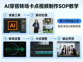 AI穿搭转场卡点视频制作SOP教学,两分钟快速上手,轻松学会AI穿搭带货