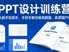 PPT设计训练营,从新手到高手,手把手教你做高颜值、高逻辑PPT