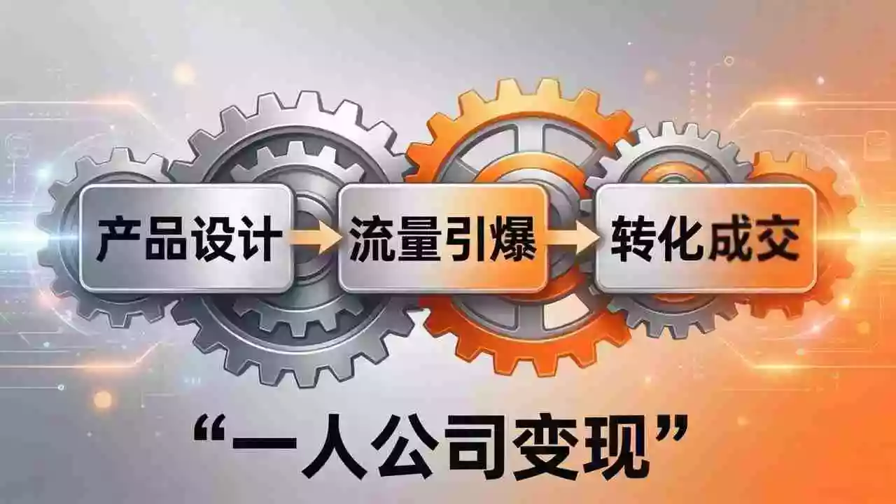 （17864期）一人公司变现全攻略：产品设计+流量引爆+转化成交，打造不受年龄限制的长期事业