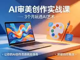 AI审美创作实战课,3个月玩透AI艺术,让你的AI创作思路脱胎换骨,突破创作瓶颈